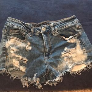 Distressed American Eagle Jean Shorts